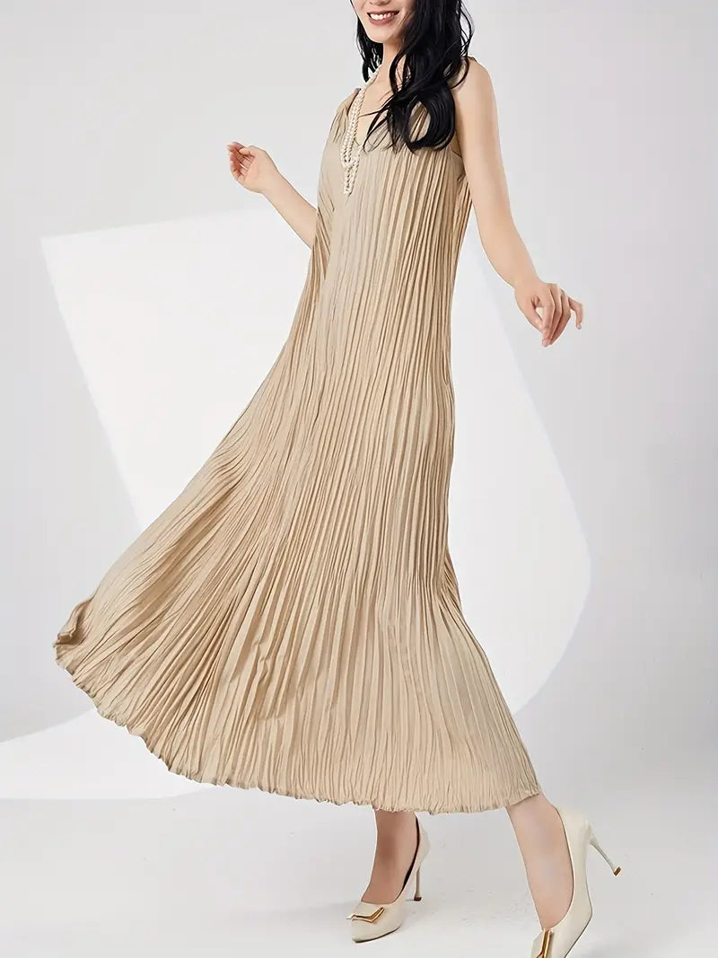 Shoulder Flowy Maxi Dress with Ruffles